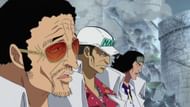 The three Admirals before One Piece's timeskip (Image via Toei Animation)